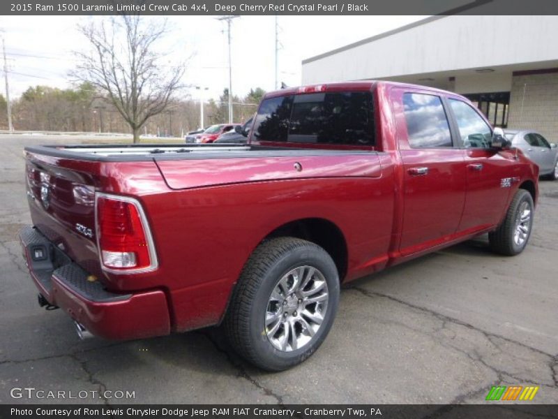 Deep Cherry Red Crystal Pearl / Black 2015 Ram 1500 Laramie Limited Crew Cab 4x4