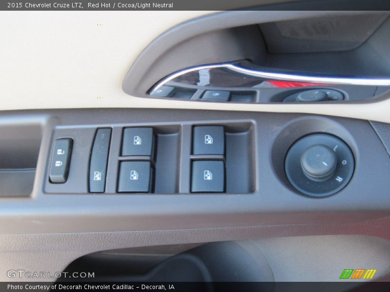 Red Hot / Cocoa/Light Neutral 2015 Chevrolet Cruze LTZ