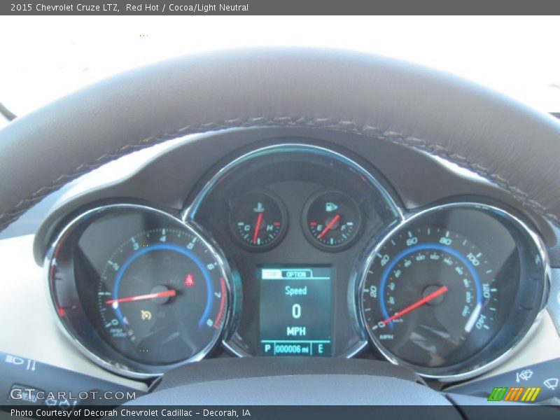 Red Hot / Cocoa/Light Neutral 2015 Chevrolet Cruze LTZ