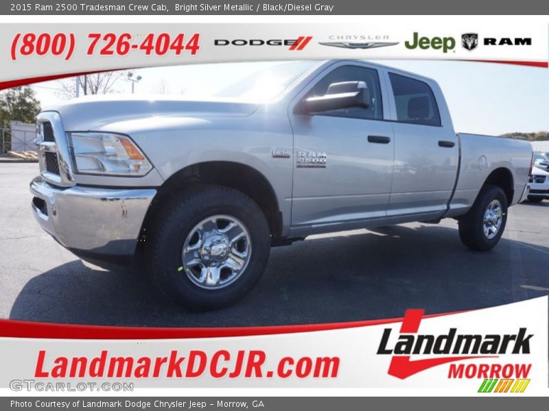 Bright Silver Metallic / Black/Diesel Gray 2015 Ram 2500 Tradesman Crew Cab