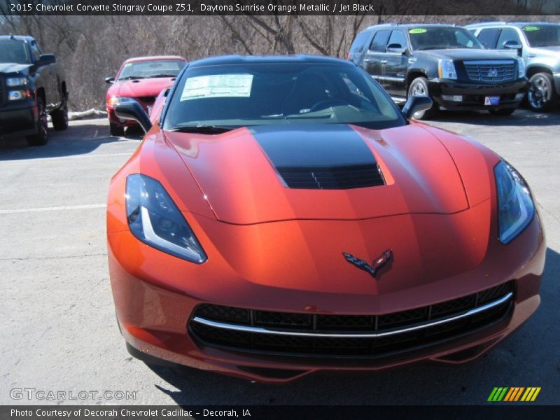 Daytona Sunrise Orange Metallic / Jet Black 2015 Chevrolet Corvette Stingray Coupe Z51