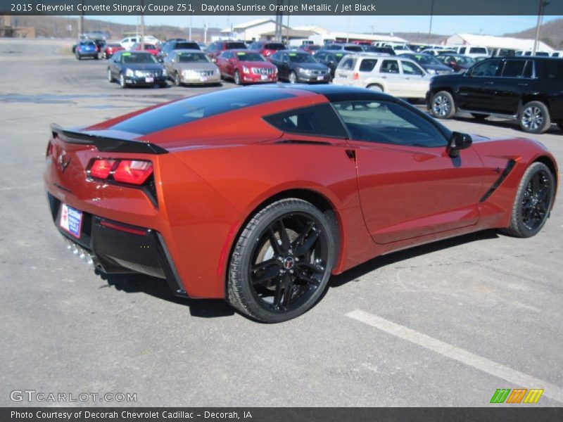 Daytona Sunrise Orange Metallic / Jet Black 2015 Chevrolet Corvette Stingray Coupe Z51