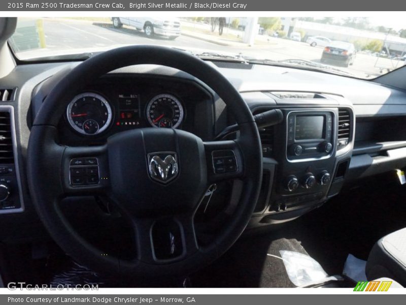 Bright Silver Metallic / Black/Diesel Gray 2015 Ram 2500 Tradesman Crew Cab