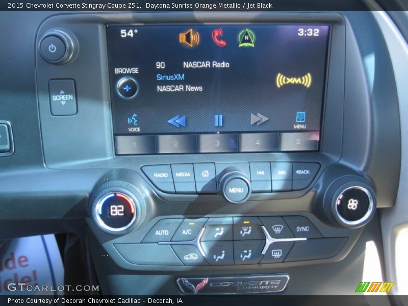 Controls of 2015 Corvette Stingray Coupe Z51