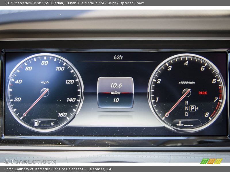 2015 S 550 Sedan 550 Sedan Gauges