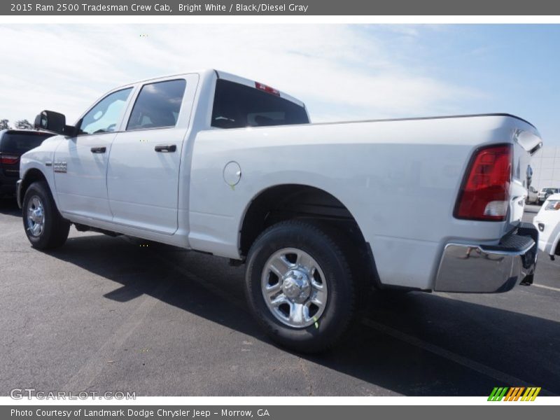 Bright White / Black/Diesel Gray 2015 Ram 2500 Tradesman Crew Cab