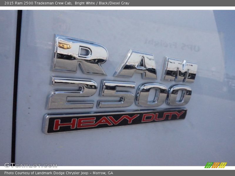 Bright White / Black/Diesel Gray 2015 Ram 2500 Tradesman Crew Cab