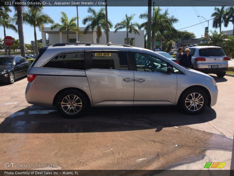 Alabaster Silver Metallic / Gray 2013 Honda Odyssey EX-L