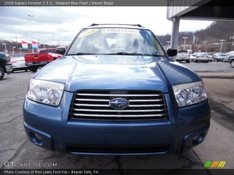 Newport Blue Pearl / Desert Beige 2008 Subaru Forester 2.5 X