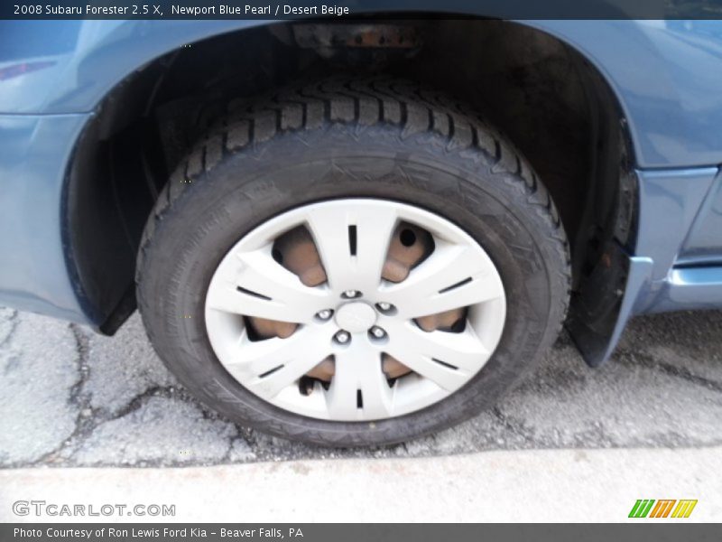 Newport Blue Pearl / Desert Beige 2008 Subaru Forester 2.5 X