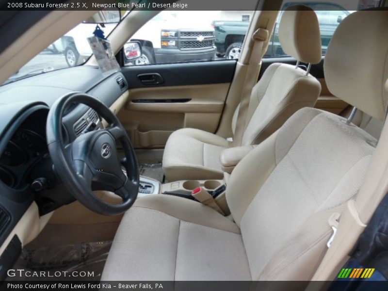 Newport Blue Pearl / Desert Beige 2008 Subaru Forester 2.5 X