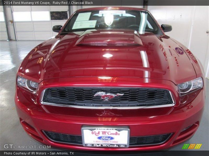 Ruby Red / Charcoal Black 2014 Ford Mustang V6 Coupe