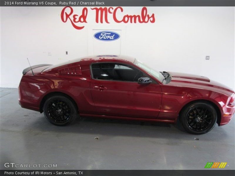 Ruby Red / Charcoal Black 2014 Ford Mustang V6 Coupe