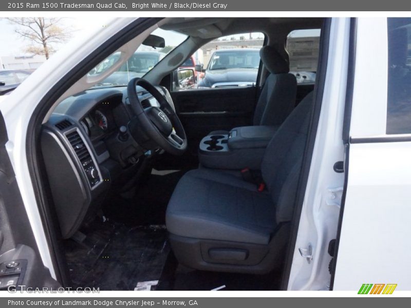 Bright White / Black/Diesel Gray 2015 Ram 1500 Tradesman Quad Cab