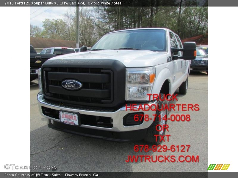 Oxford White / Steel 2013 Ford F250 Super Duty XL Crew Cab 4x4