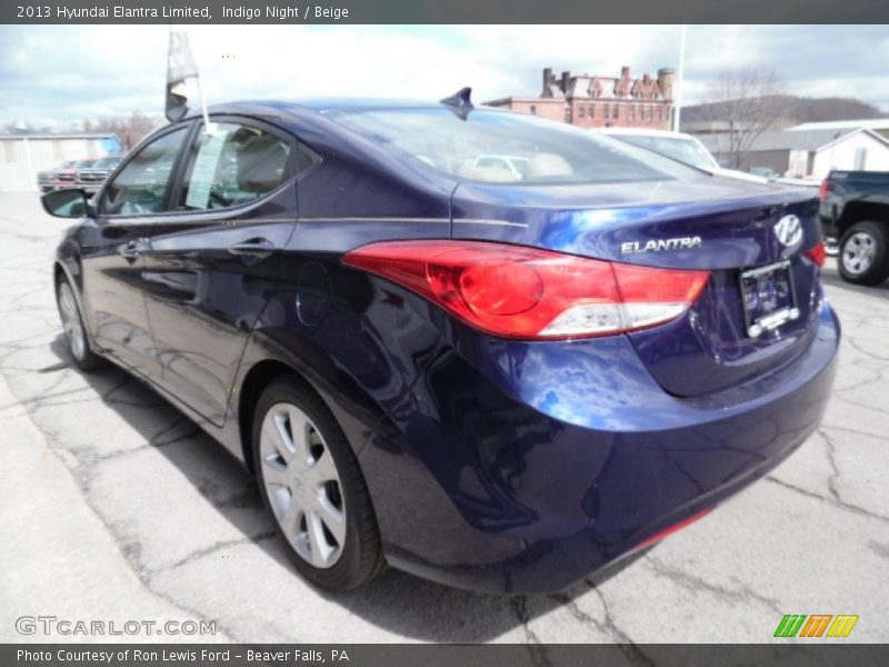 Indigo Night / Beige 2013 Hyundai Elantra Limited