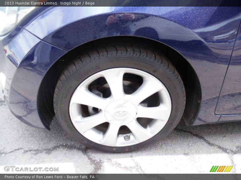 Indigo Night / Beige 2013 Hyundai Elantra Limited