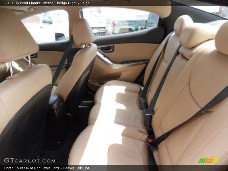 Indigo Night / Beige 2013 Hyundai Elantra Limited