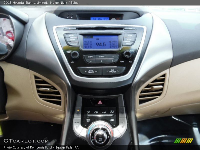 Indigo Night / Beige 2013 Hyundai Elantra Limited