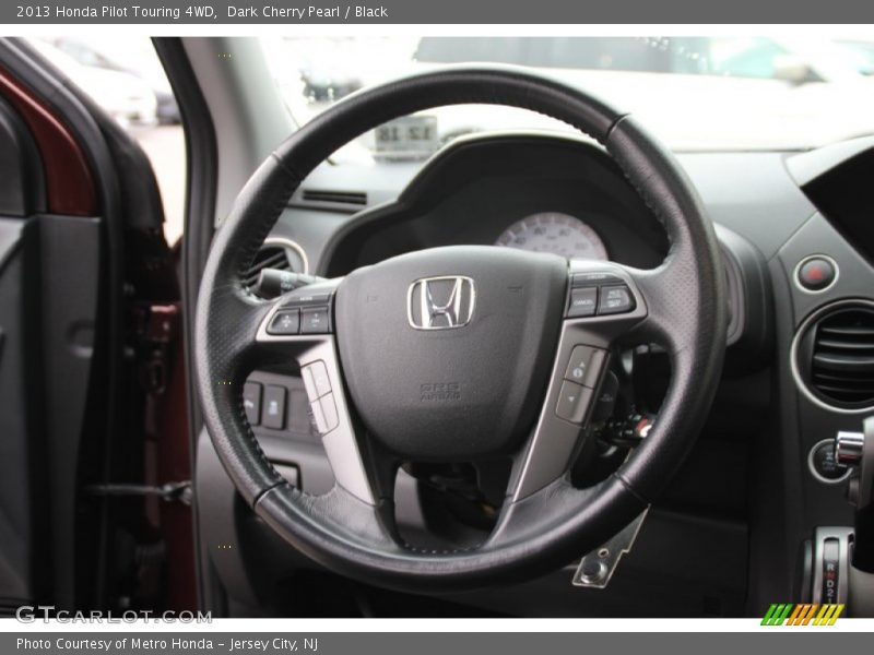 Dark Cherry Pearl / Black 2013 Honda Pilot Touring 4WD
