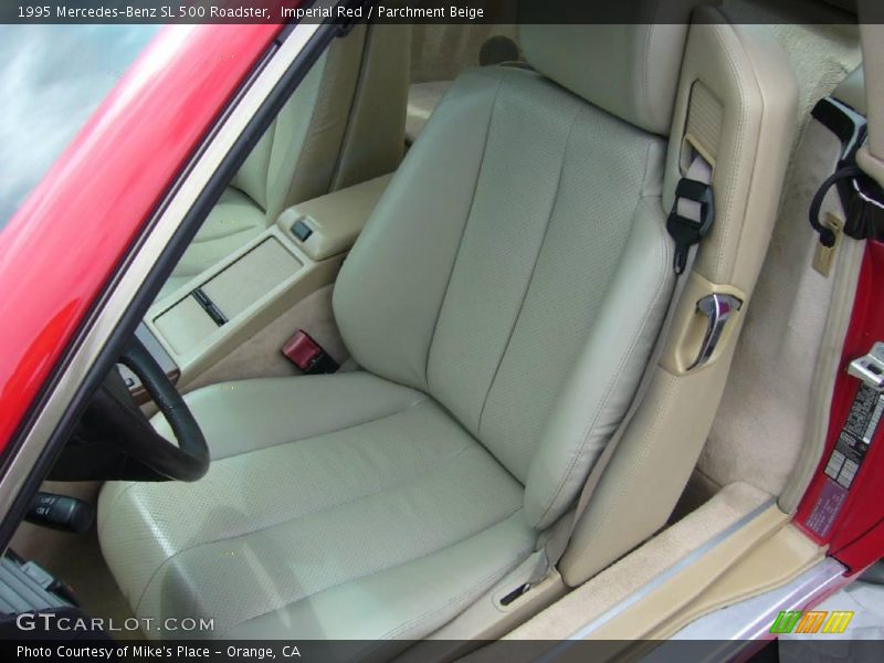 Imperial Red / Parchment Beige 1995 Mercedes-Benz SL 500 Roadster