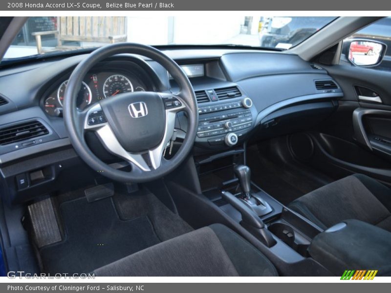 Black Interior - 2008 Accord LX-S Coupe 