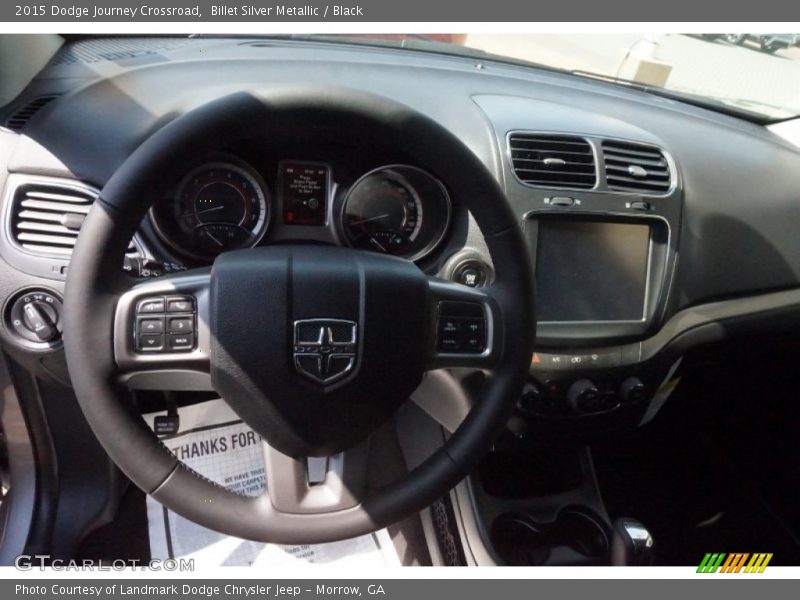 Billet Silver Metallic / Black 2015 Dodge Journey Crossroad