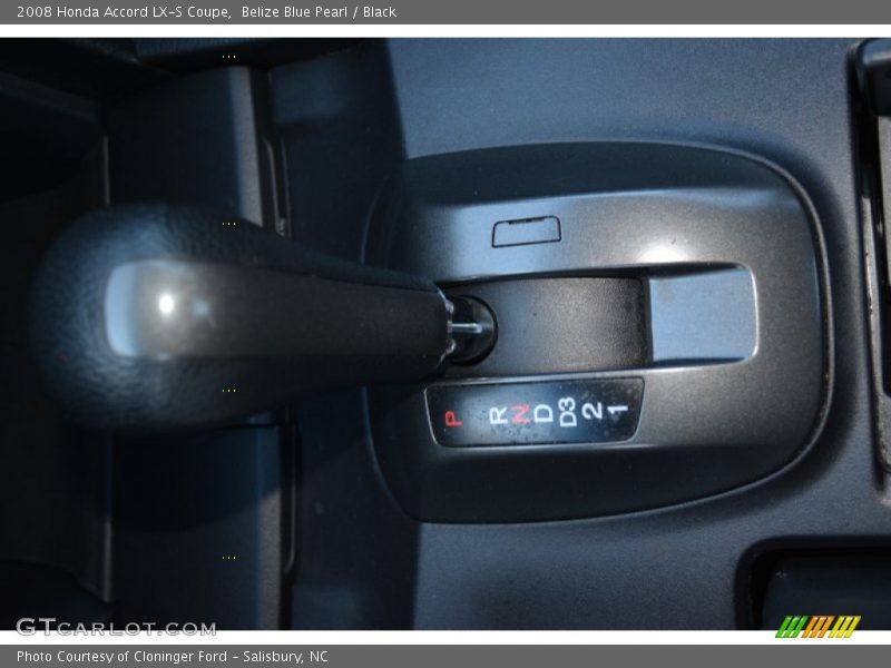 Belize Blue Pearl / Black 2008 Honda Accord LX-S Coupe