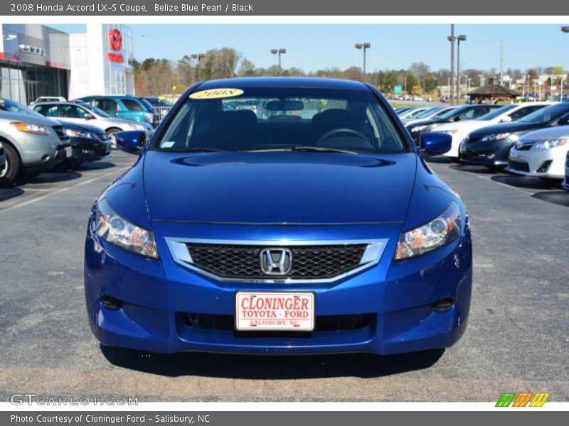 Belize Blue Pearl / Black 2008 Honda Accord LX-S Coupe