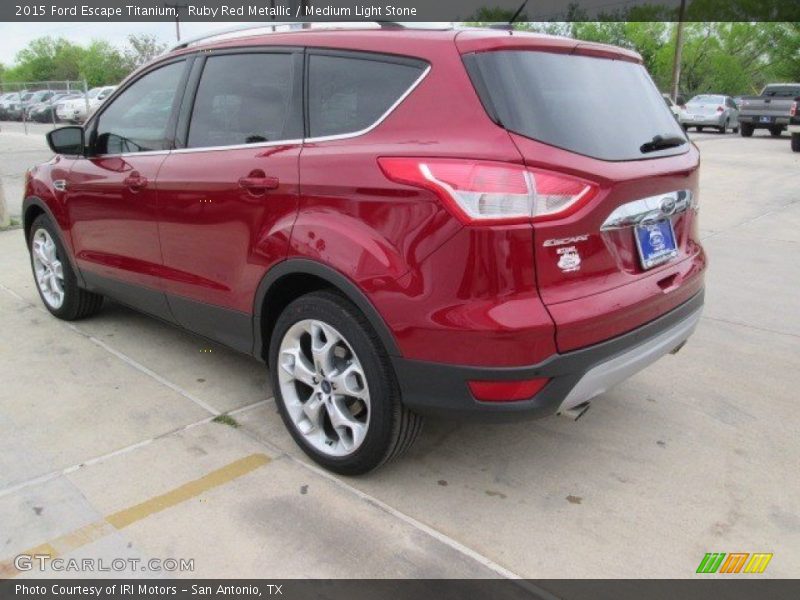 Ruby Red Metallic / Medium Light Stone 2015 Ford Escape Titanium