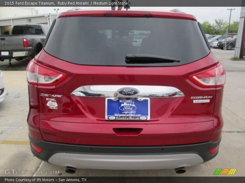 Ruby Red Metallic / Medium Light Stone 2015 Ford Escape Titanium