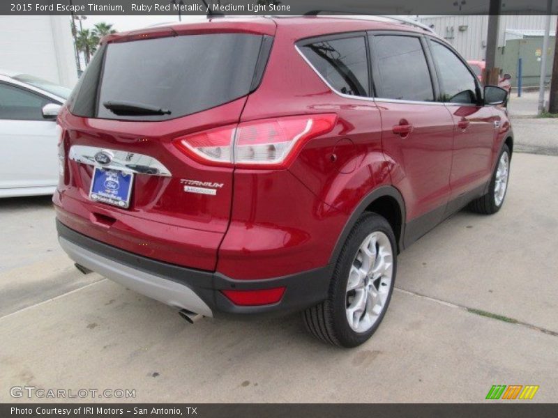 Ruby Red Metallic / Medium Light Stone 2015 Ford Escape Titanium