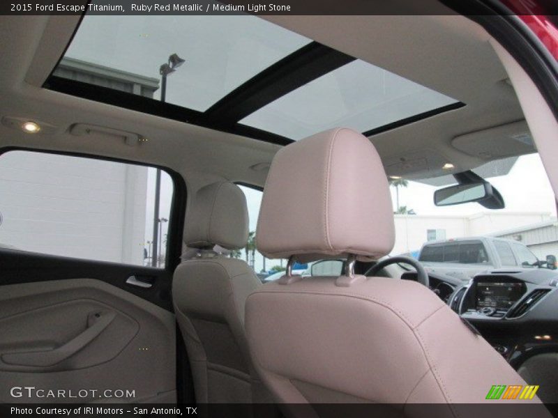 Ruby Red Metallic / Medium Light Stone 2015 Ford Escape Titanium