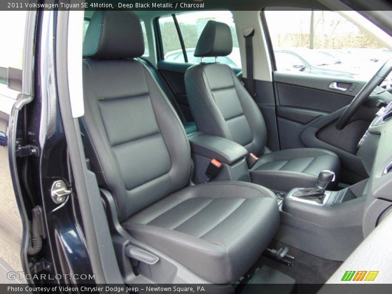 Deep Black Metallic / Charcoal 2011 Volkswagen Tiguan SE 4Motion