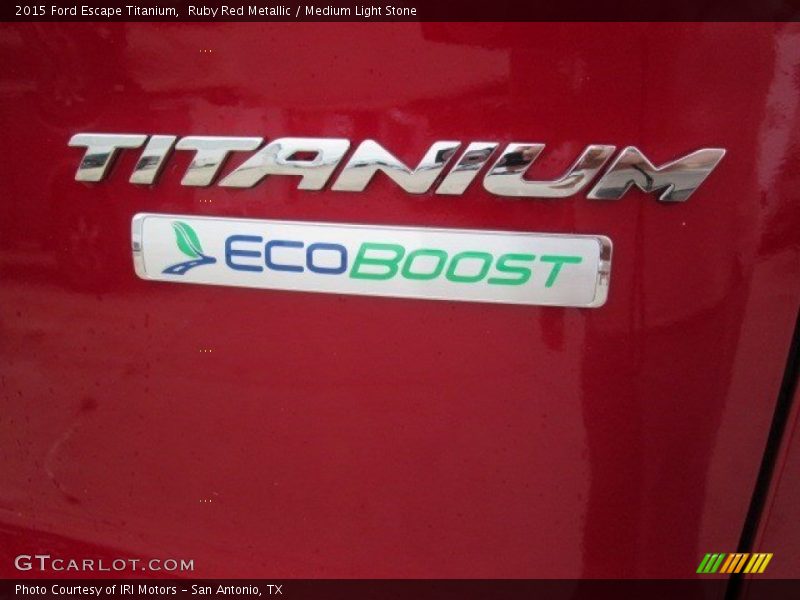Ruby Red Metallic / Medium Light Stone 2015 Ford Escape Titanium