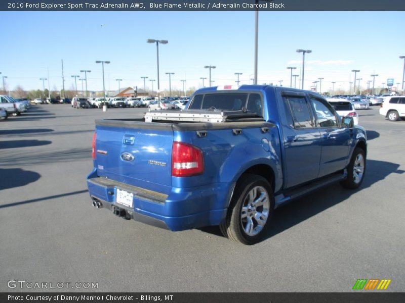 Blue Flame Metallic / Adrenalin Charcoal Black 2010 Ford Explorer Sport Trac Adrenalin AWD