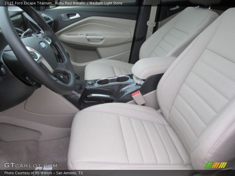 Ruby Red Metallic / Medium Light Stone 2015 Ford Escape Titanium