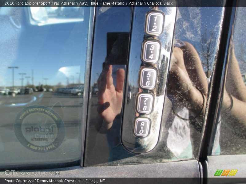 Blue Flame Metallic / Adrenalin Charcoal Black 2010 Ford Explorer Sport Trac Adrenalin AWD