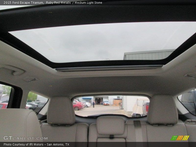 Ruby Red Metallic / Medium Light Stone 2015 Ford Escape Titanium