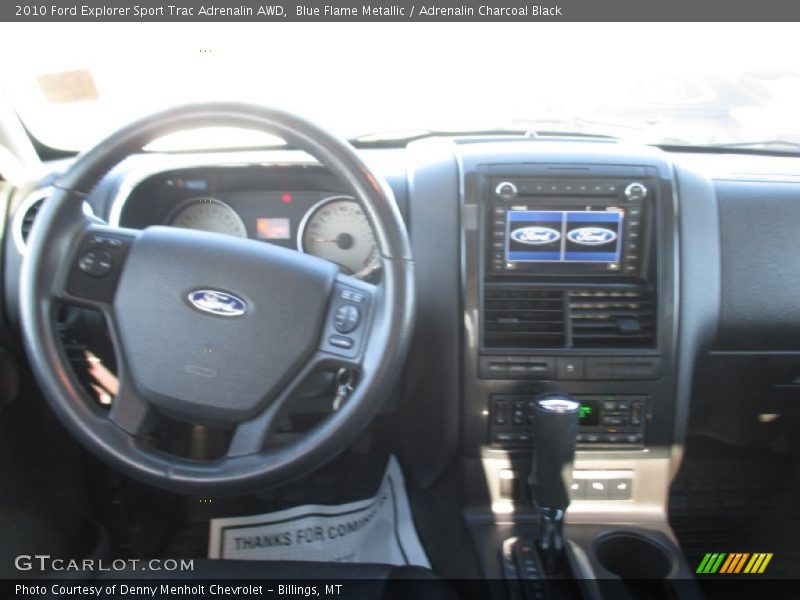 Blue Flame Metallic / Adrenalin Charcoal Black 2010 Ford Explorer Sport Trac Adrenalin AWD