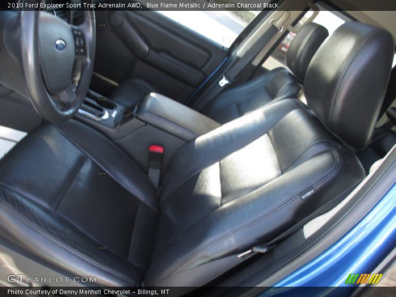Blue Flame Metallic / Adrenalin Charcoal Black 2010 Ford Explorer Sport Trac Adrenalin AWD