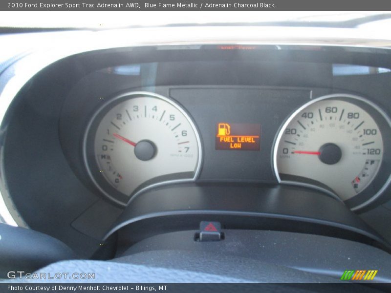Blue Flame Metallic / Adrenalin Charcoal Black 2010 Ford Explorer Sport Trac Adrenalin AWD