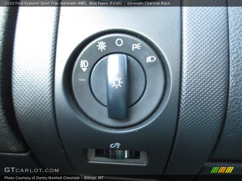 Blue Flame Metallic / Adrenalin Charcoal Black 2010 Ford Explorer Sport Trac Adrenalin AWD