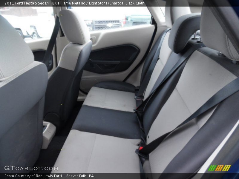 Blue Flame Metallic / Light Stone/Charcoal Black Cloth 2011 Ford Fiesta S Sedan