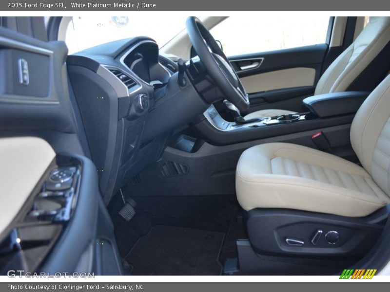 White Platinum Metallic / Dune 2015 Ford Edge SEL