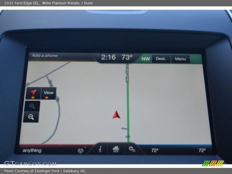 Navigation of 2015 Edge SEL