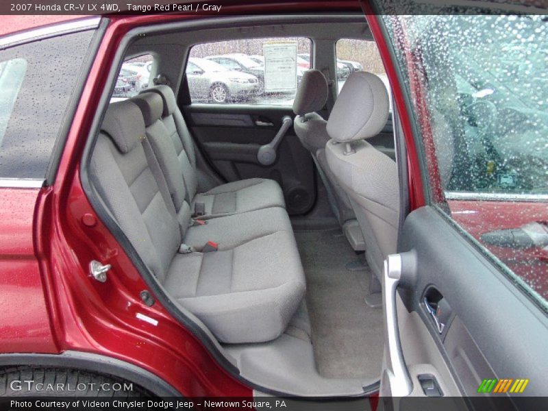 Tango Red Pearl / Gray 2007 Honda CR-V LX 4WD