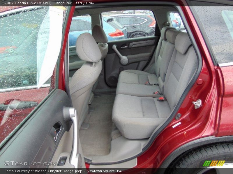Tango Red Pearl / Gray 2007 Honda CR-V LX 4WD