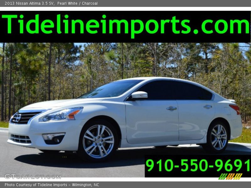 Pearl White / Charcoal 2013 Nissan Altima 3.5 SV