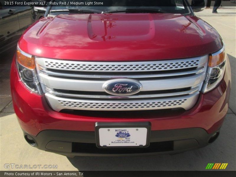 Ruby Red / Medium Light Stone 2015 Ford Explorer XLT